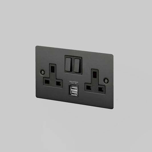 Buster + Punch 2G Uk Plug Socket / Usb Black