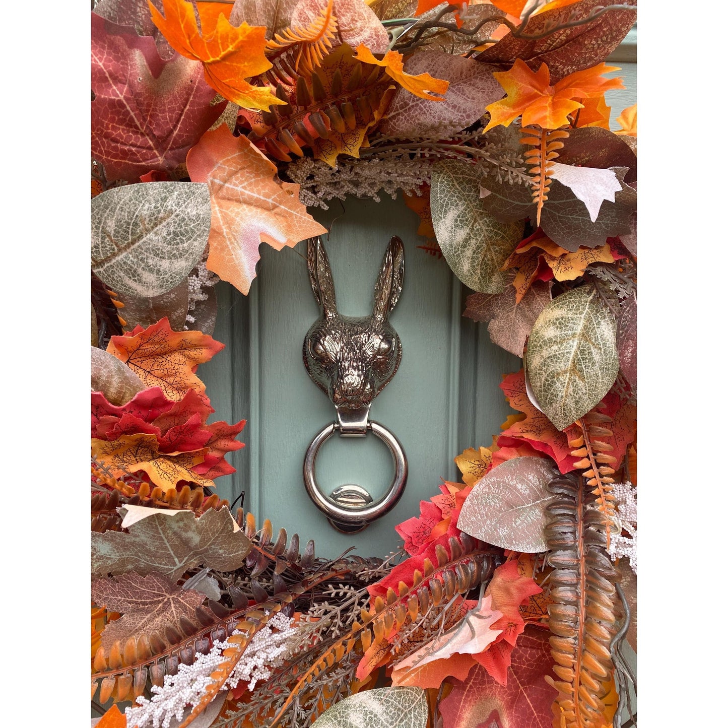 Brass Hare Door Knocker - Nickel Finish - Brass bee