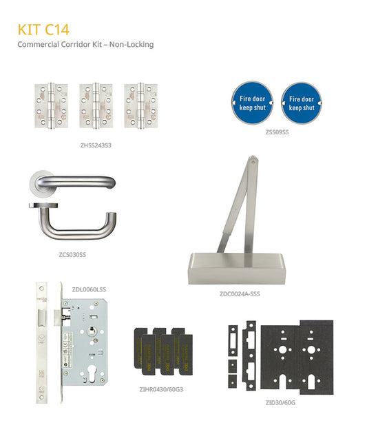 Fire Door Pack - Office - Non Locking - Commercial Version