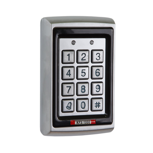 Keypad with Electroplated Anti-Vandal Case (Proximity Reader) – External Use with Rainshield