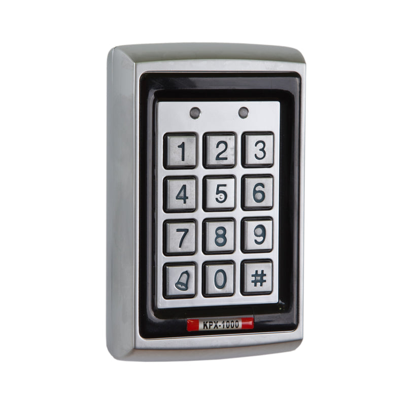 Keypad with Electroplated Anti-Vandal Case (Proximity Reader) – External Use with Rainshield