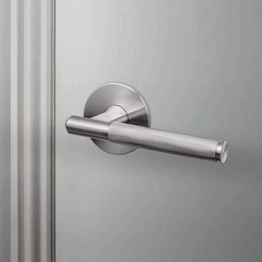 Buster + Punch Door Handle / Fixed / SINGLE- Sided / Linear Steel