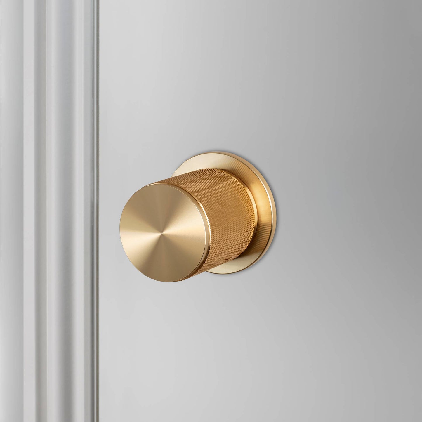 Buster + Punch Door Knob Set / Cross Brass