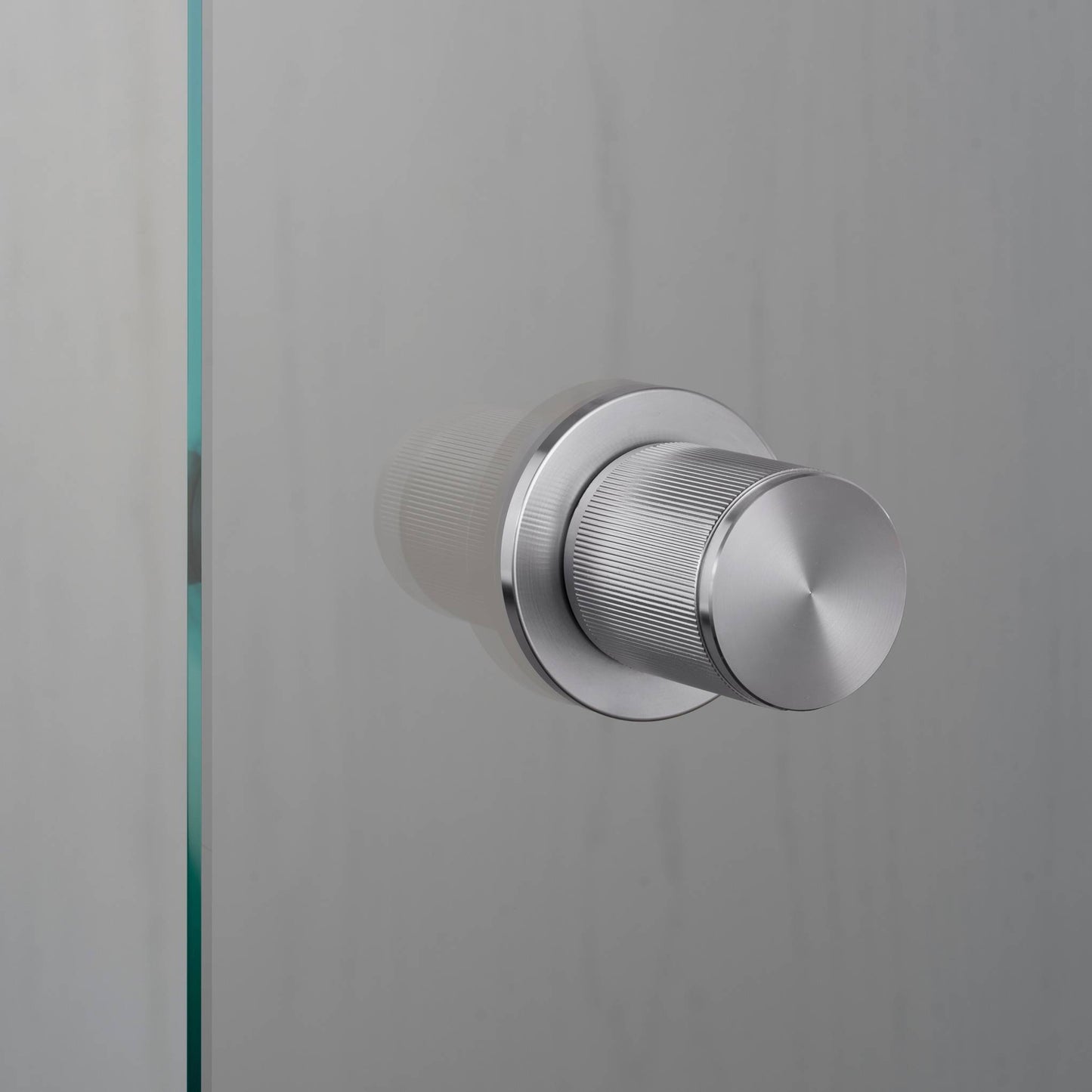 Buster + Punch Door Knob / Fixed / SINGLE- Sided / Linear Steel