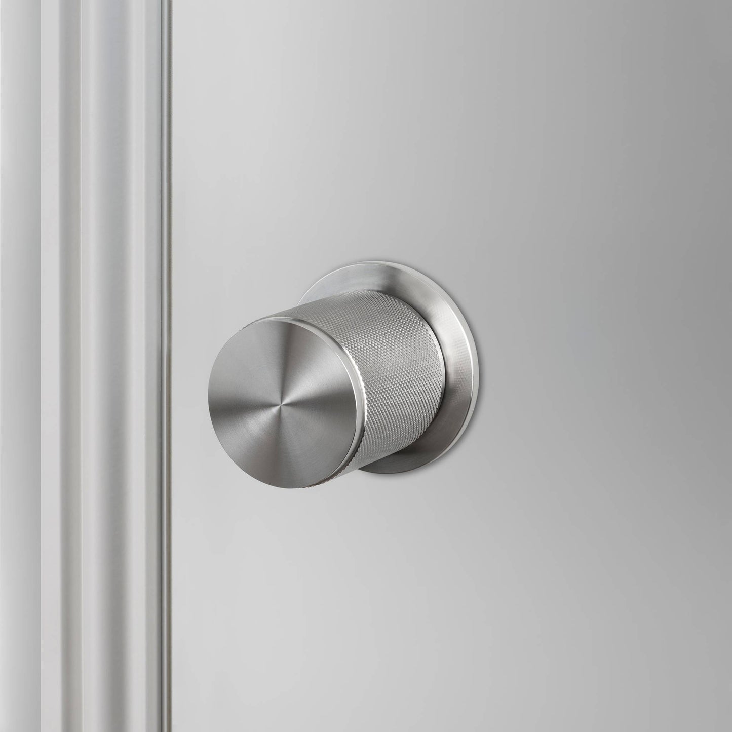 Buster + Punch Door Knob Set / Cross Steel