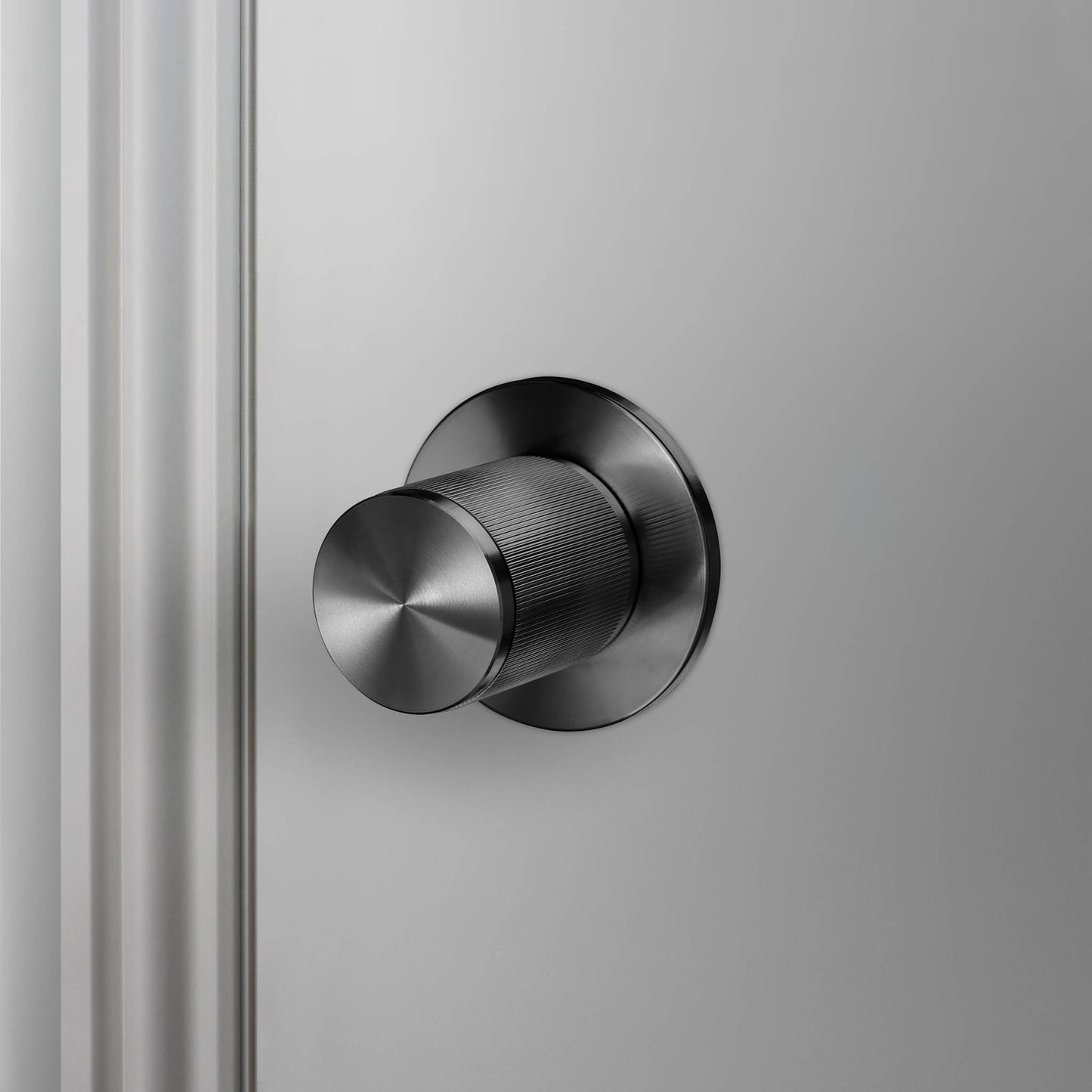 Buster + Punch Door Knob Set / Linear Smoked Bronze