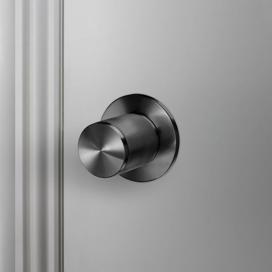 Buster + Punch Door Knob Set / Linear Smoked Bronze