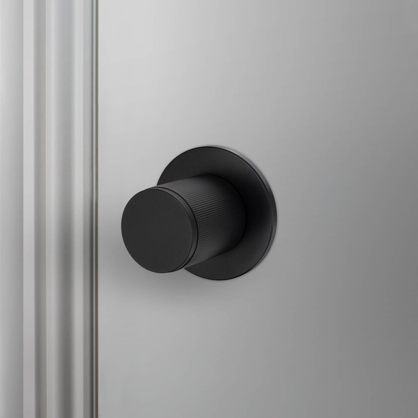 Buster + Punch Door Knob Set / Linear Welders Black
