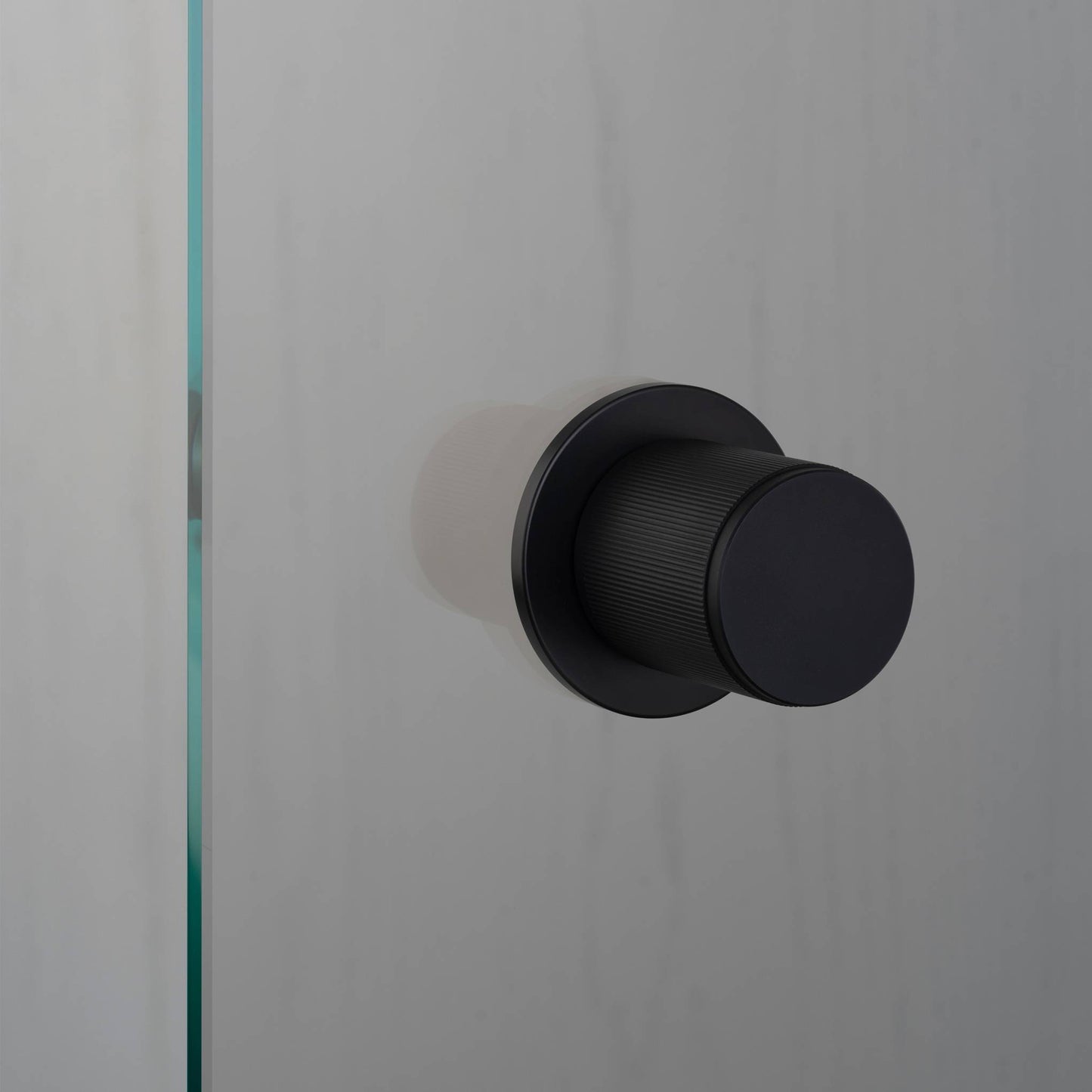 Buster + Punch Door Knob / Fixed / SINGLE- Sided / Linear Welders Black