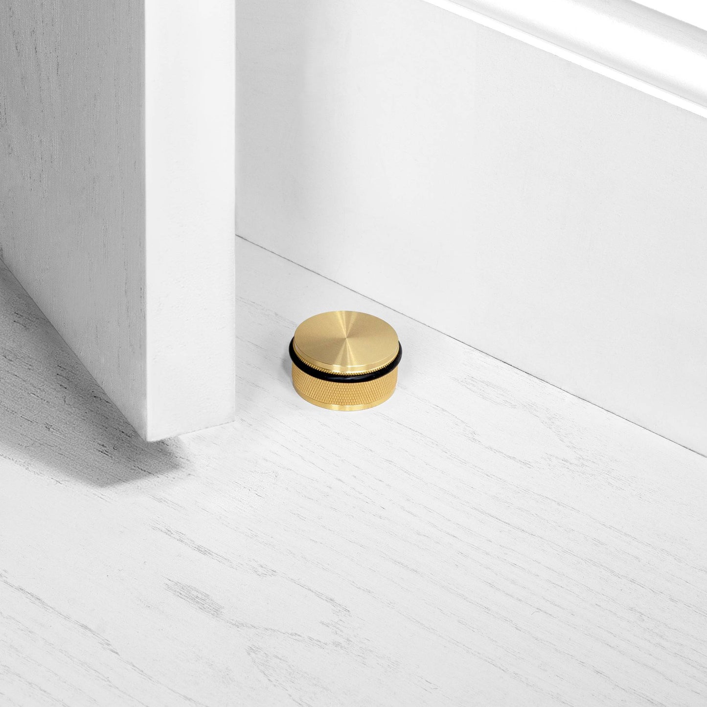 Door Stop / Floor / Cross Brass