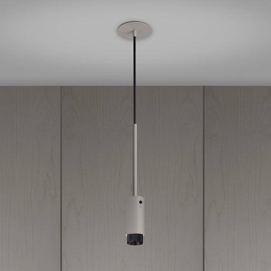 Exhaust Pendant Cross Stone Black
