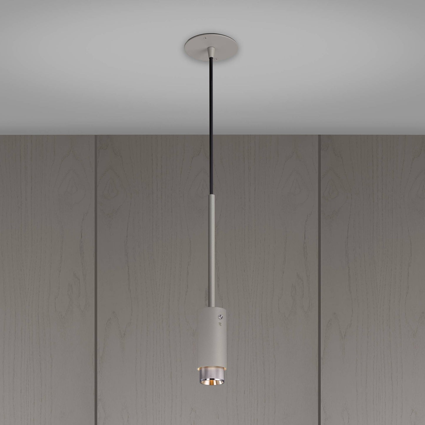 Exhaust Pendant Cross Stone Steel