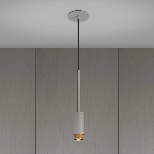 Exhaust Pendant Linear Stone Brass