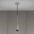 Exhaust Pendant Linear Stone Burnt Steel