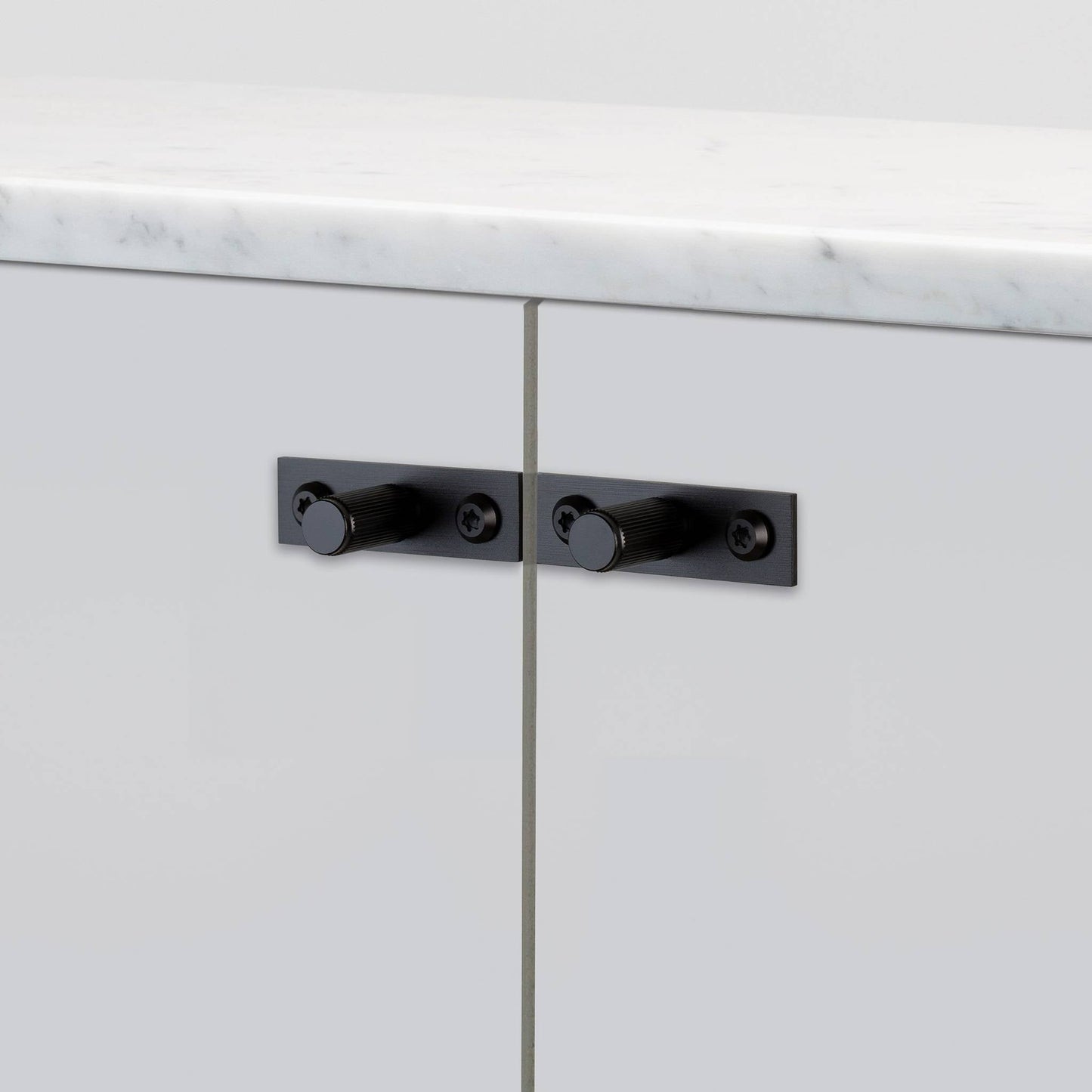 Buster + Punch Furniture Knob / Plate / Linear Black