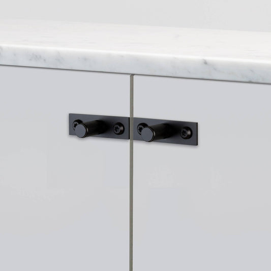 Buster + Punch Furniture Knob / Plate / Linear Black