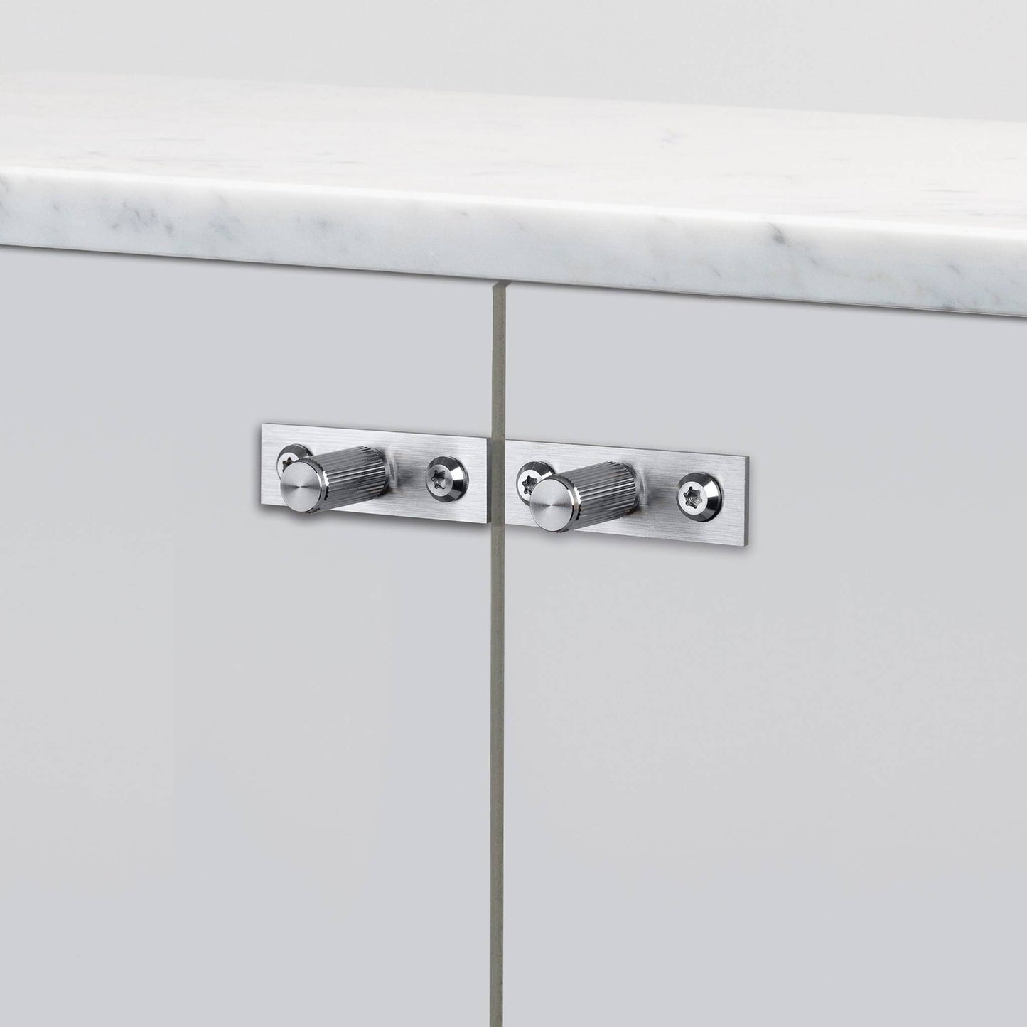 Buster + Punch Furniture Knob / Plate / Linear Steel