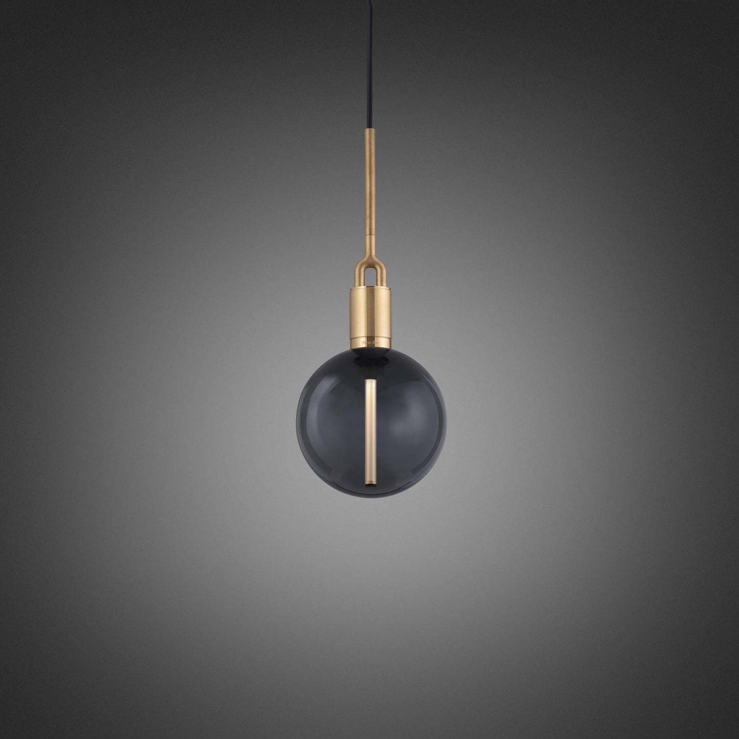Buster + Punch Forked Pendant / Linear / Globe / Smoked / Medium Smoked