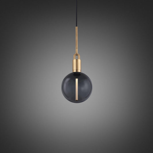 Buster + Punch Forked Pendant / Linear / Globe / Smoked / Medium Smoked