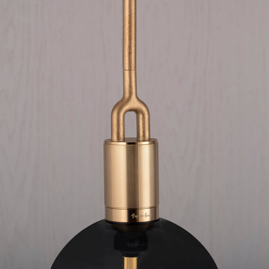 Buster + Punch Forked Pendant / Linear / Globe / Smoked / Large