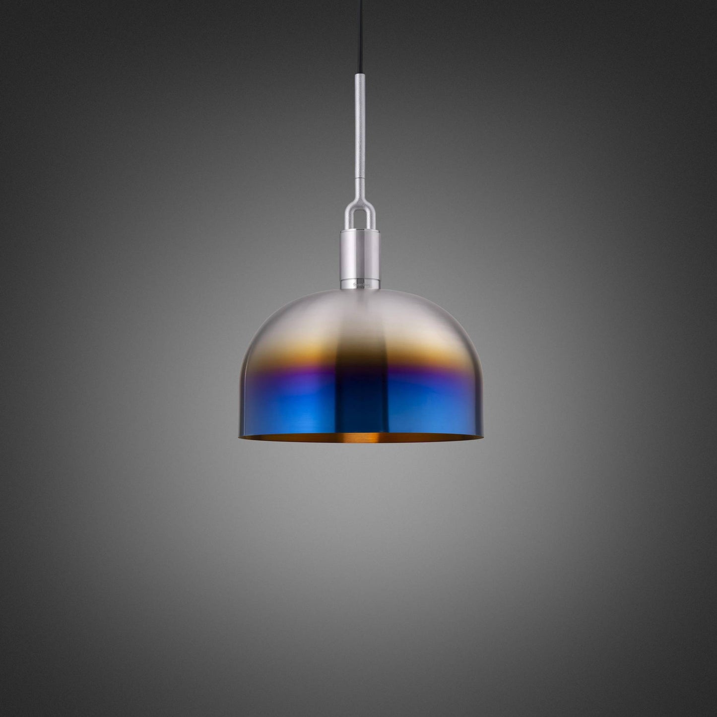 Buster + Punch Forked Pendant / Linear / Shade / Large Burnt Steel