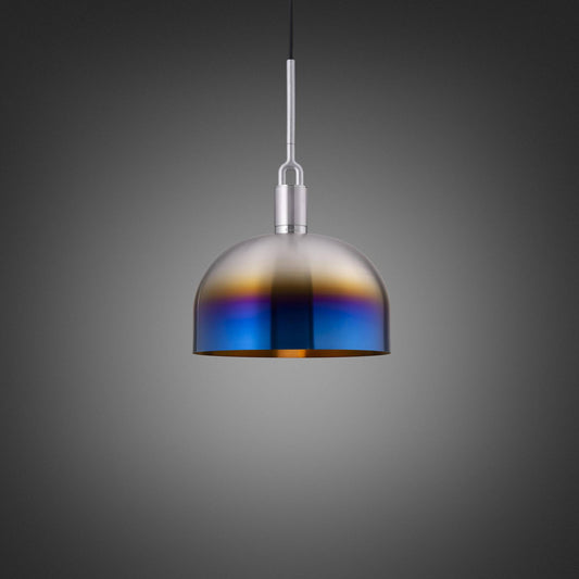 Buster + Punch Forked Pendant / Linear / Shade / Large Burnt Steel