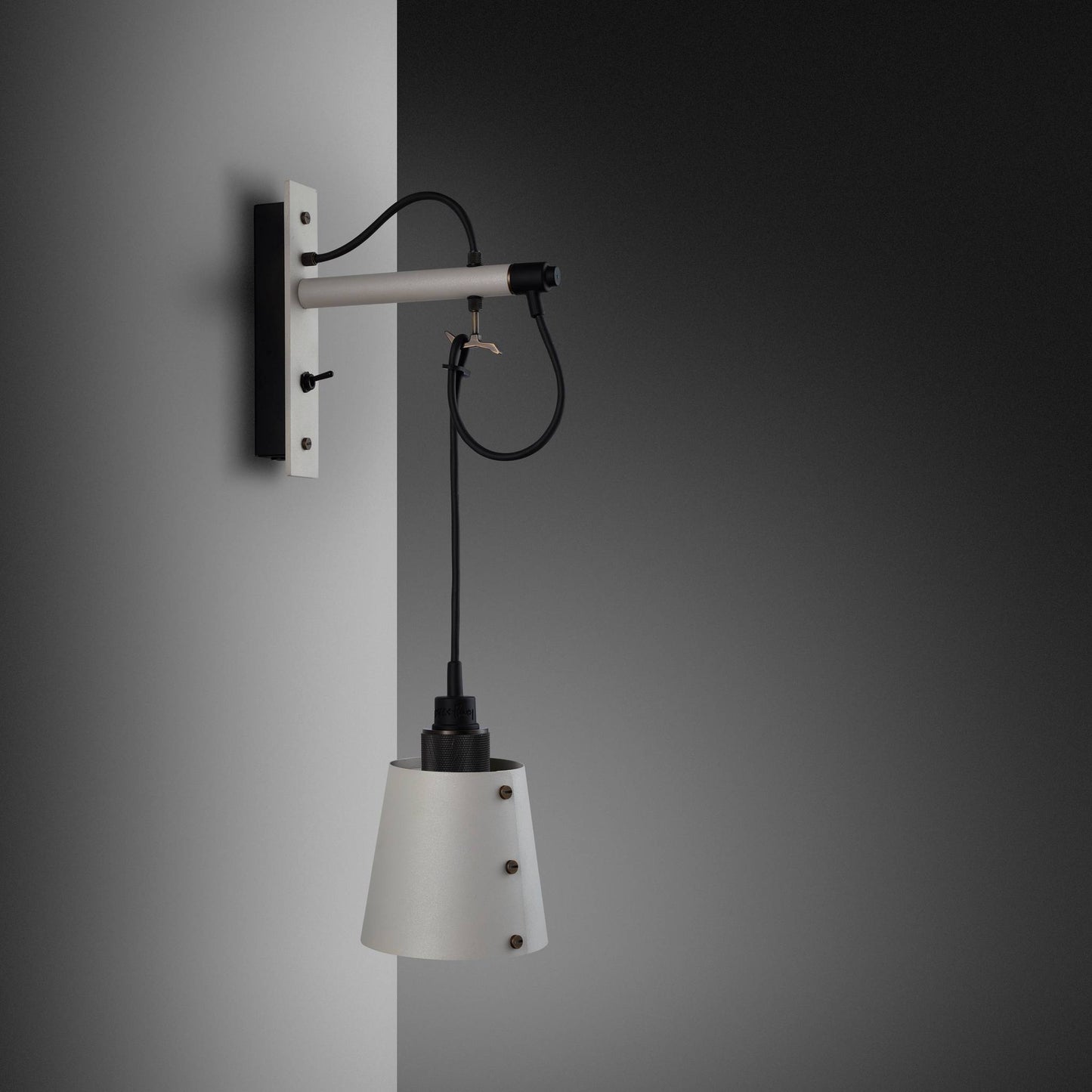Buster + Punch Hooked Wall / Cross / Small / Stone Smoked Bronze
