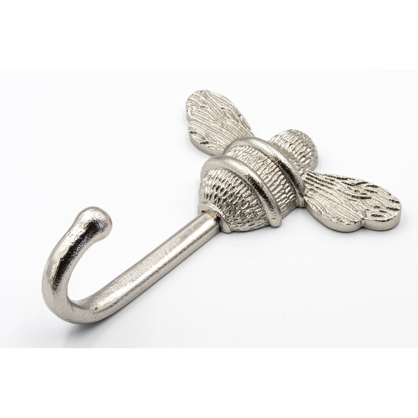 Brass bee Coat Hook - Nickel Finish - Brass bee