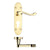 Lever on Euro Backplate / Electro Brass