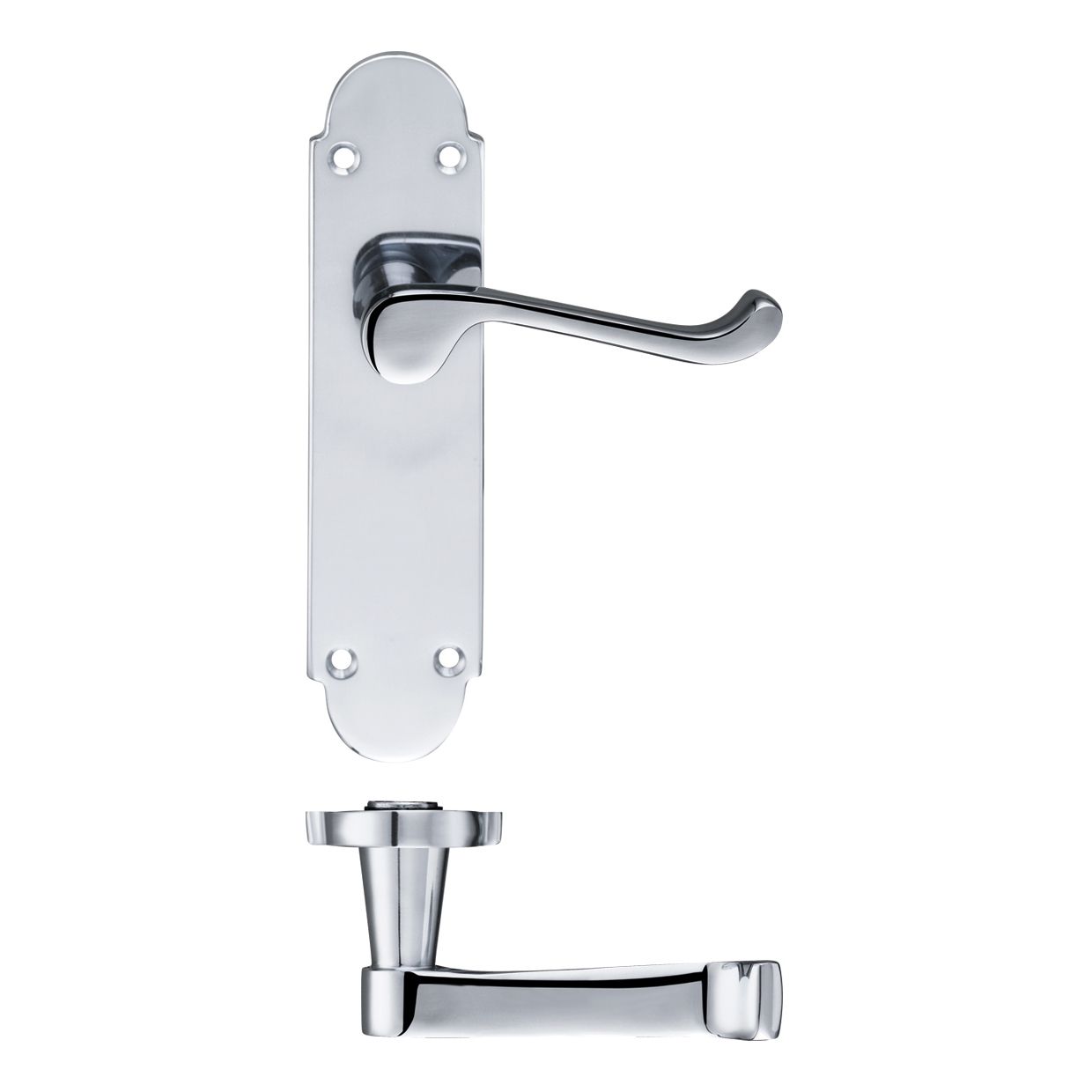 Project Oxford Lever on Latch Backplate - 168mm x 42mm