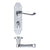 Lever on Bathroom Backplate / Polished Chrome