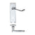 Lever on Lock Backplate / Polished Chrome