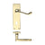 Lever on Lock Backplate / Electro Brass