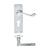 Lever on Euro Backplate / Satin Chrome
