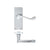 Lever on Latch Backplate / Satin Chrome