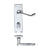 Lever on Bathroom Backplate / Polished Chrome