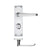 Bathroom Backplate / Satin Chrome