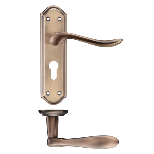 Project Lincoln Lever on Europrofile Lock Backplate 180 x 48mm