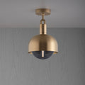 Buster + Punch Forked Ceiling / Linear / Shade / Globe / Smoked / Medium Smoked
