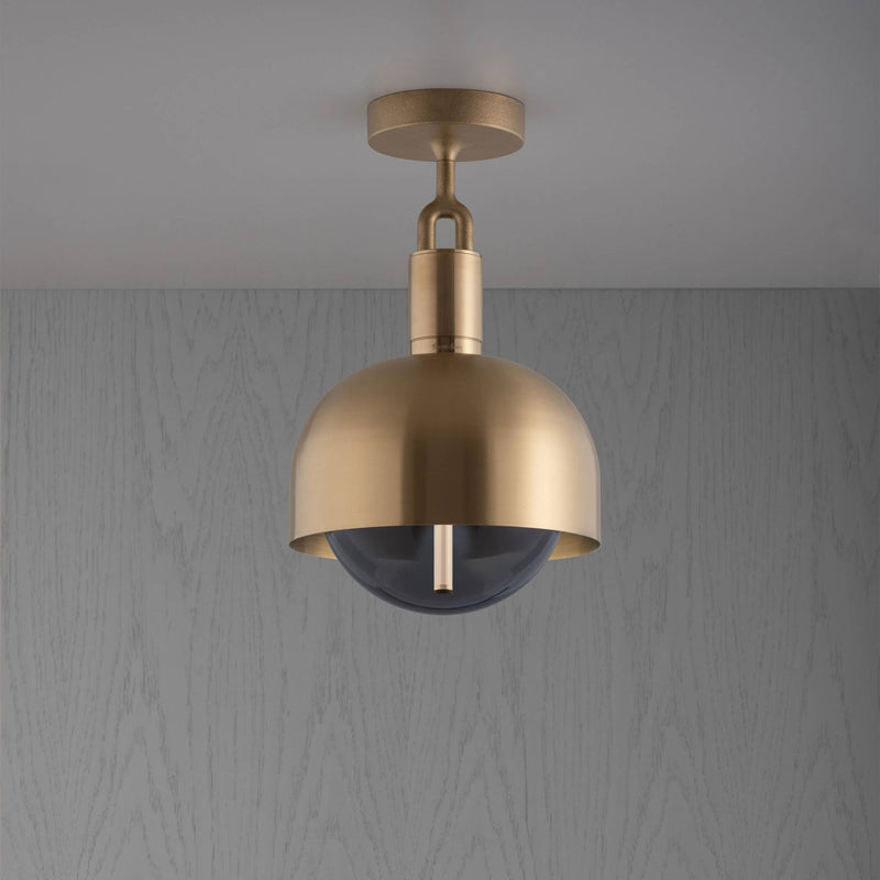 Buster + Punch Forked Ceiling / Linear / Shade / Globe / Smoked / Medium Smoked