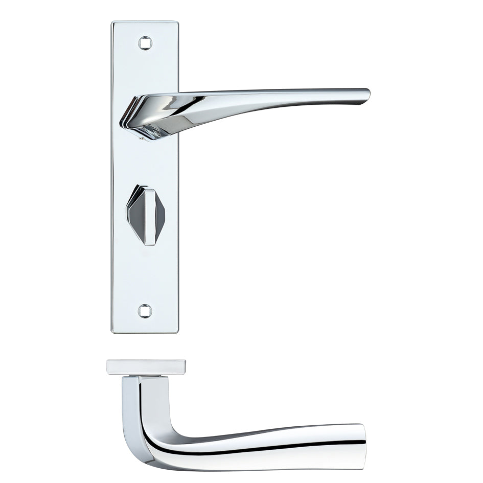 Aries Lever Bathroom (57mm c/c) on Backplate - 190x42mm