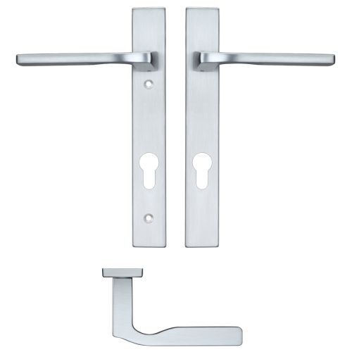 Vela Lever Euro Lock on Narrow Backplate