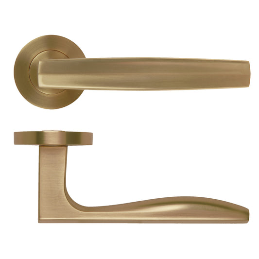 Appenine Lever Handle on Round Rose