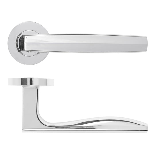 Appenine Lever Handle on Round Rose