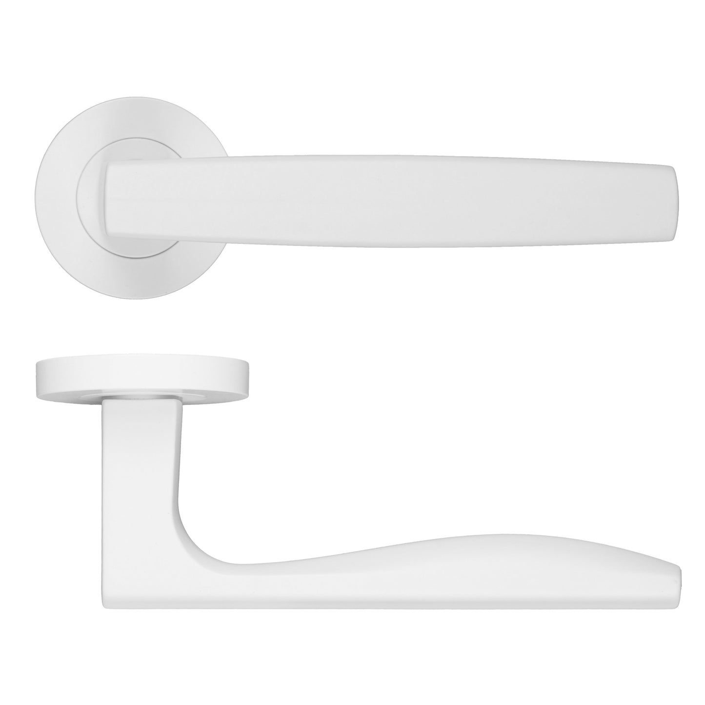 Appenine Lever Handle on Round Rose