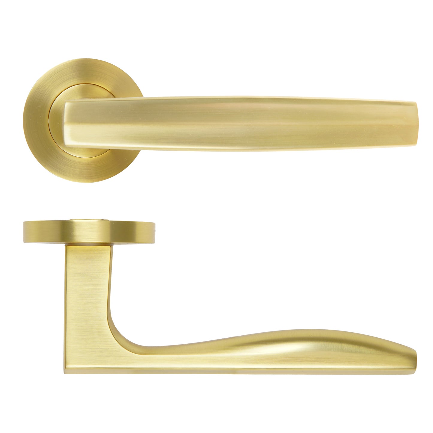 Appenine Lever Handle on Round Rose