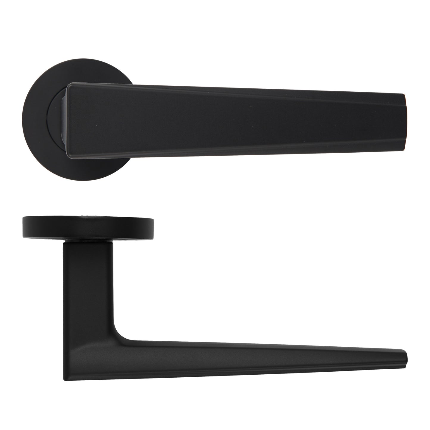 Veloce Lever Handle on Round Rose