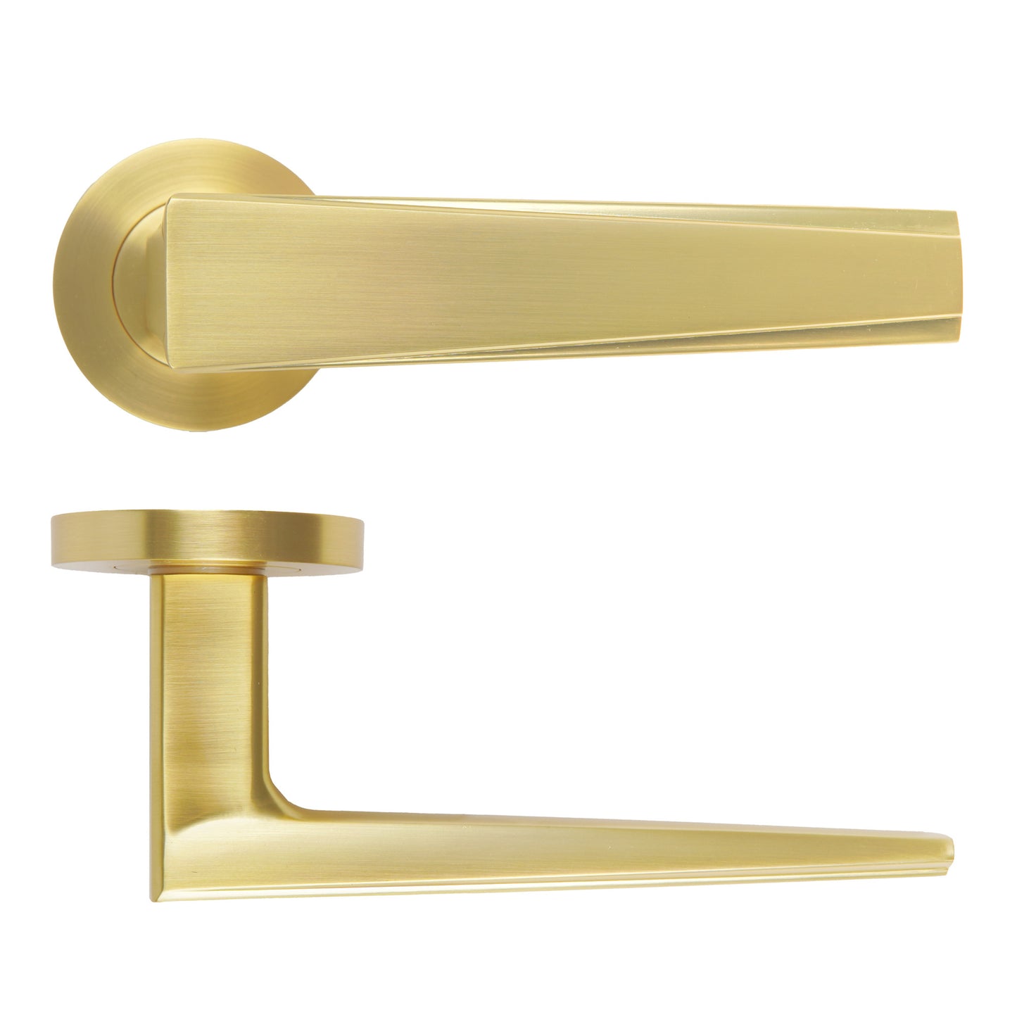 Veloce Lever Handle on Round Rose