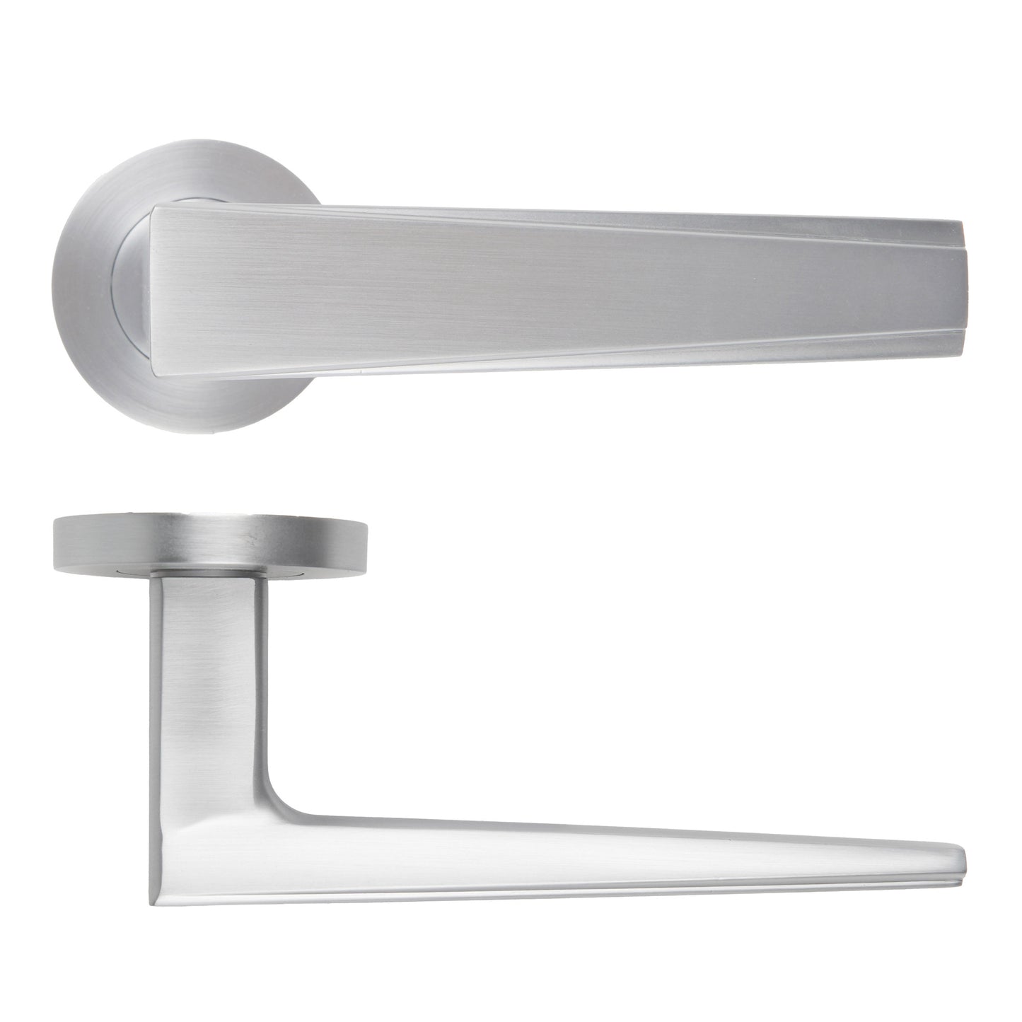 Veloce Lever Handle on Round Rose