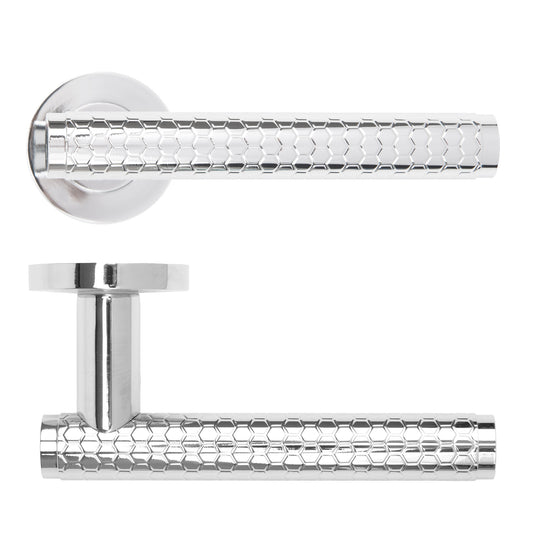 Favo Lever Handle on Round Rose